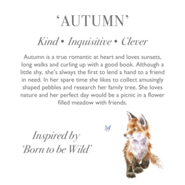 Wrendale knuffel vos "Autumn" - giant
