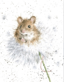 Wrendale mini card "Dandelion" - muis