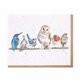 Wrendale greeting card - "The Variety of Life" - vogels