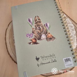 Wrendale A4 Notebook "Head Clover Heels" - konijn