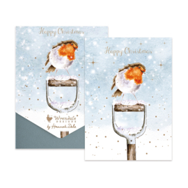 Wrendale Christmas Card Pack "A Little Red Robin"