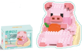 Mini building blocks - Varken met wortel - 344 blokjes