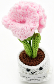XL Geluksknuffeltje Positive Flower - roze