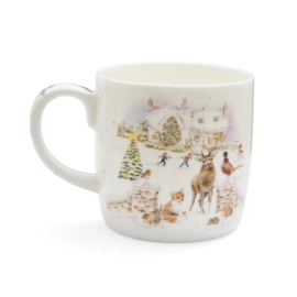 Wrendale Royal Worcester mok - large - "Snow Place Like Home"