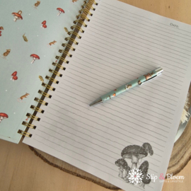 Wrendale A4 Notebook "Fun-Gi" - muis