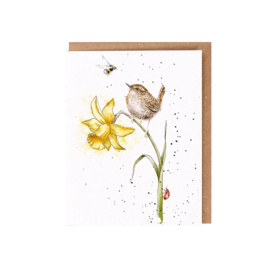 Wrendale greeting card - "The Birds and the Bees" - vogel