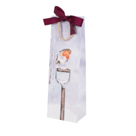 Wrendale bottle gift bag - "A Little Red Robin" - roodborstje