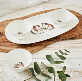 Wrendale Royal Worcester Tray & 3 Bowls "Lettuce Be Friends"