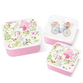 Lunchboxen set M/L/XL - Julie Dodsworth - pink