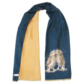 Wrendale winter scarf - Birds of a Feather - uil