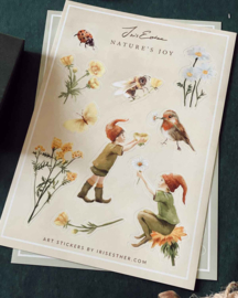 Iris Esther Art Stickers - Nature's Joy