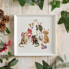 Wrendale Royal Worcester Square Plate "Office Party"