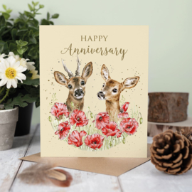 Wrendale greeting card "Happy Anniversary" - hert