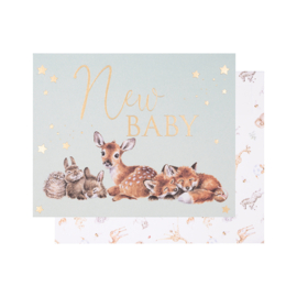 Wrendale greeting card "New Baby"