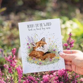 Wrendale greeting card "Born to be Wild"- vos