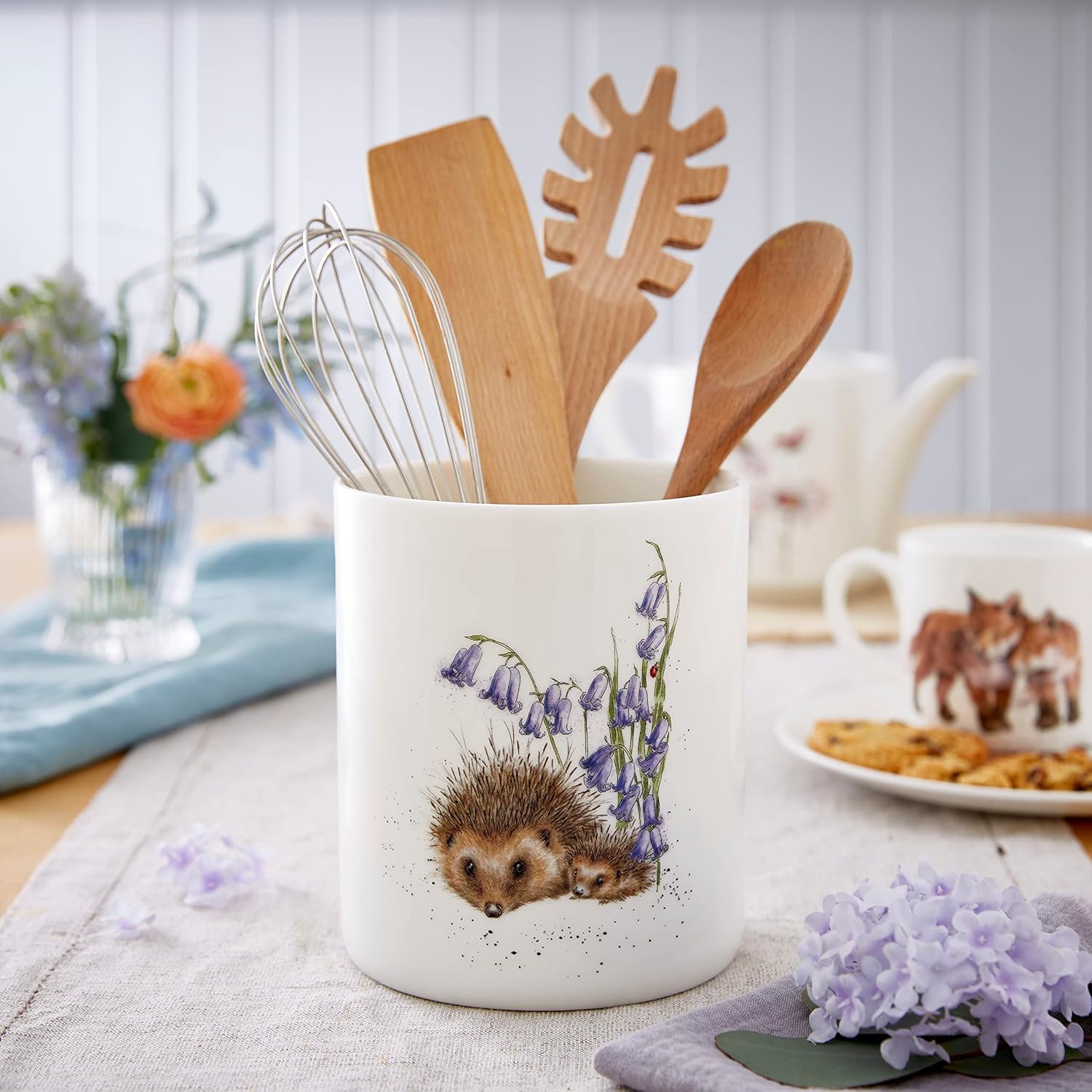 Wrendale Utensil Jar "Love & Hedgehugs" - egel