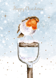 Wrendale Christmas Card Pack "A Little Red Robin"