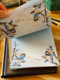 Iris Esther Chicadees Notepad - A5