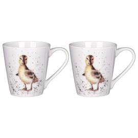 Wrendale Mug & Tray set "Lovely Mum" - eendjes