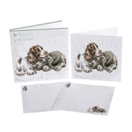 Wrendale Notecard Pack "Growing Old Together" - hond