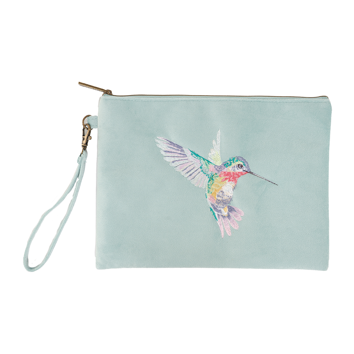 Wrendale embroidered Pouch "Wisteria Wishes" - kolibri