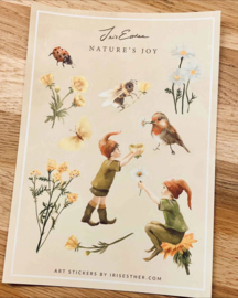 Iris Esther Art Stickers - Nature's Joy