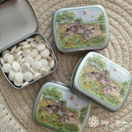 Blikje met pepermuntjes - konijnen