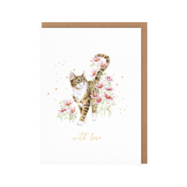 Wrendale card "Harmony" - "with love" - poes