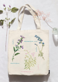 Grote katoenen shopper - Herbarium