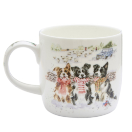 Wrendale Royal Worcester mok - "While Shepherds Watch"