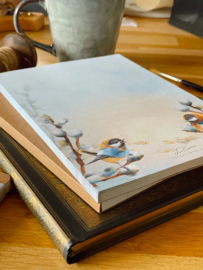 Iris Esther Chicadees Notepad - A5