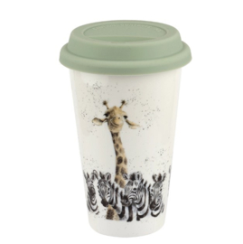 Wrendale Royal Worcester travel mug "Head and Shoulders" - giraf