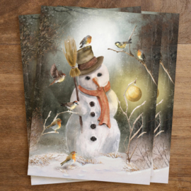 Iris Esther ansichtkaart - Enchanted Snowman