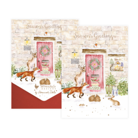 Wrendale Christmas Card Pack "Christmas Cottage"