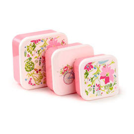 Lunchboxen set M/L/XL - Julie Dodsworth - pink