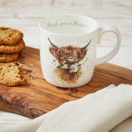 Wrendale Royal Worcester mok - large - "Thank You"