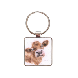 Wrendale sleutelhanger "Mooo" - koe