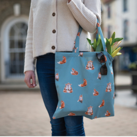 Wrendale foldable shopping bag "Lettuce be Friends" - cavia