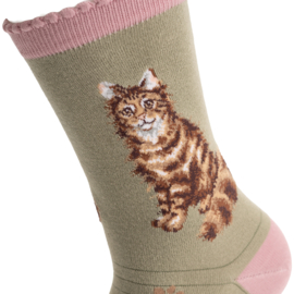 Wrendale sokken "Feline Fabulous" - poes