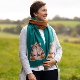 Wrendale winter scarf - Contentment - vos