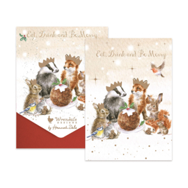 Wrendale Christmas Card Pack "The Christmas Party"