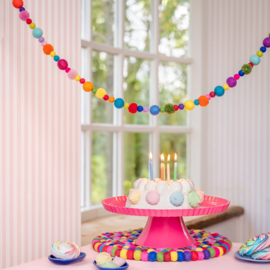 Viltslinger - viltballetjes & pompoms - multicolor