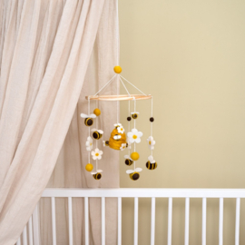 Vilten mobiel - Bijtjes & Margrietjes