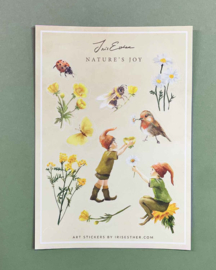 Iris Esther Art Stickers - Nature's Joy