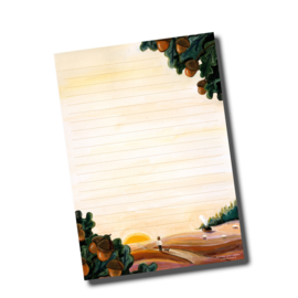 Esther Bennink A5 note pad - Heather Fields