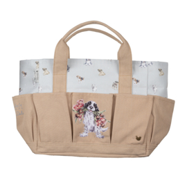 Wrendale Tool Bag / Hobby tas "Blooming With Love" - hond