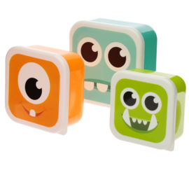 Lunchboxen set - monsters