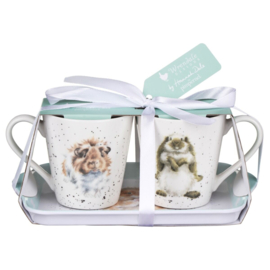 Wrendale Mug & Tray set "Diet Starts Tomorrow"