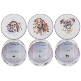 Wrendale Tea Coffee Sugar set - Dog's Life - hond