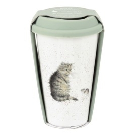 Wrendale Royal Worcester travel mug "Cat & Mouse" - poes